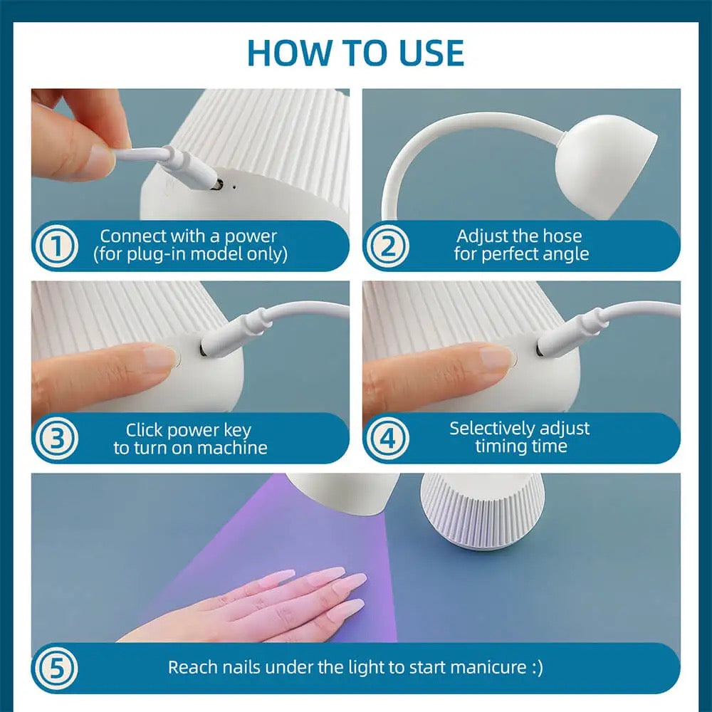 Fast Curing Desk UV LED Nail Lamp