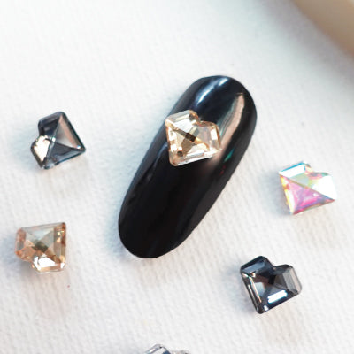 mix color crystal diamond stone heart shape crystal for nail art 