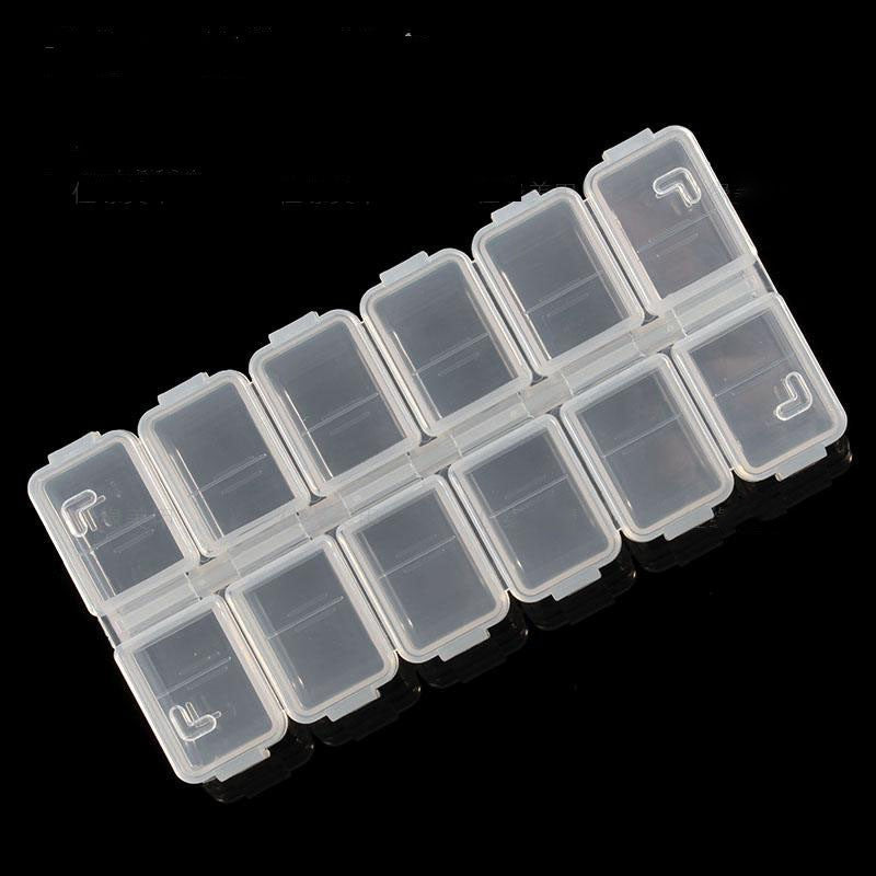 nail accessories case, nail accessories box, nail crystal storage box, organize clear box, nail supply Canada