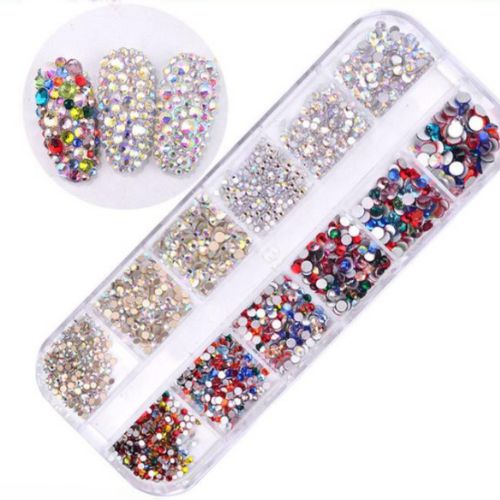 nail accessories set, mix diamond, shiny crystal