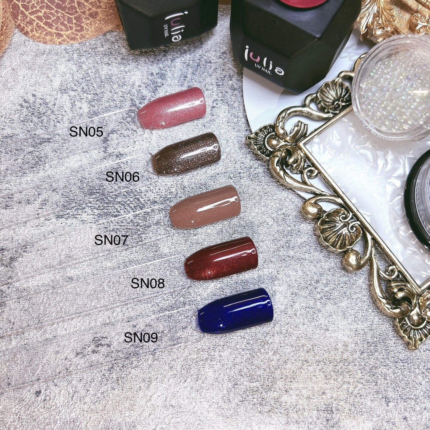 gel polish, shimmer pink, shimmer blue, shimmer brown, dark shimmer red gel polish, shimmer sparkle gel polish, non-toxic gel polish, nail supply Canada