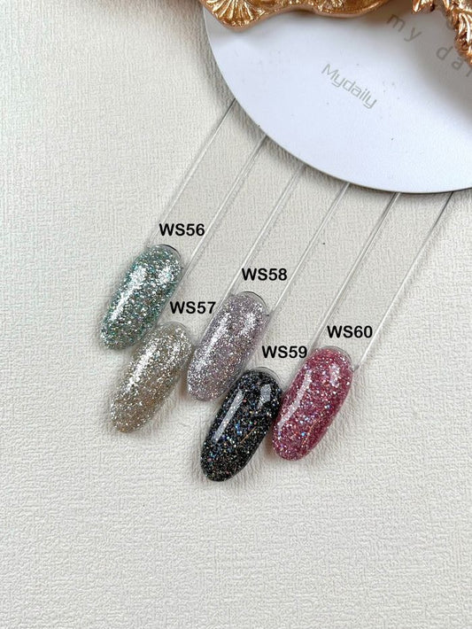 gel nail polish, gel polish, sparkle glitter gel polish , shiny diamond glitter gel color, sparkling gel color, nail supply canada