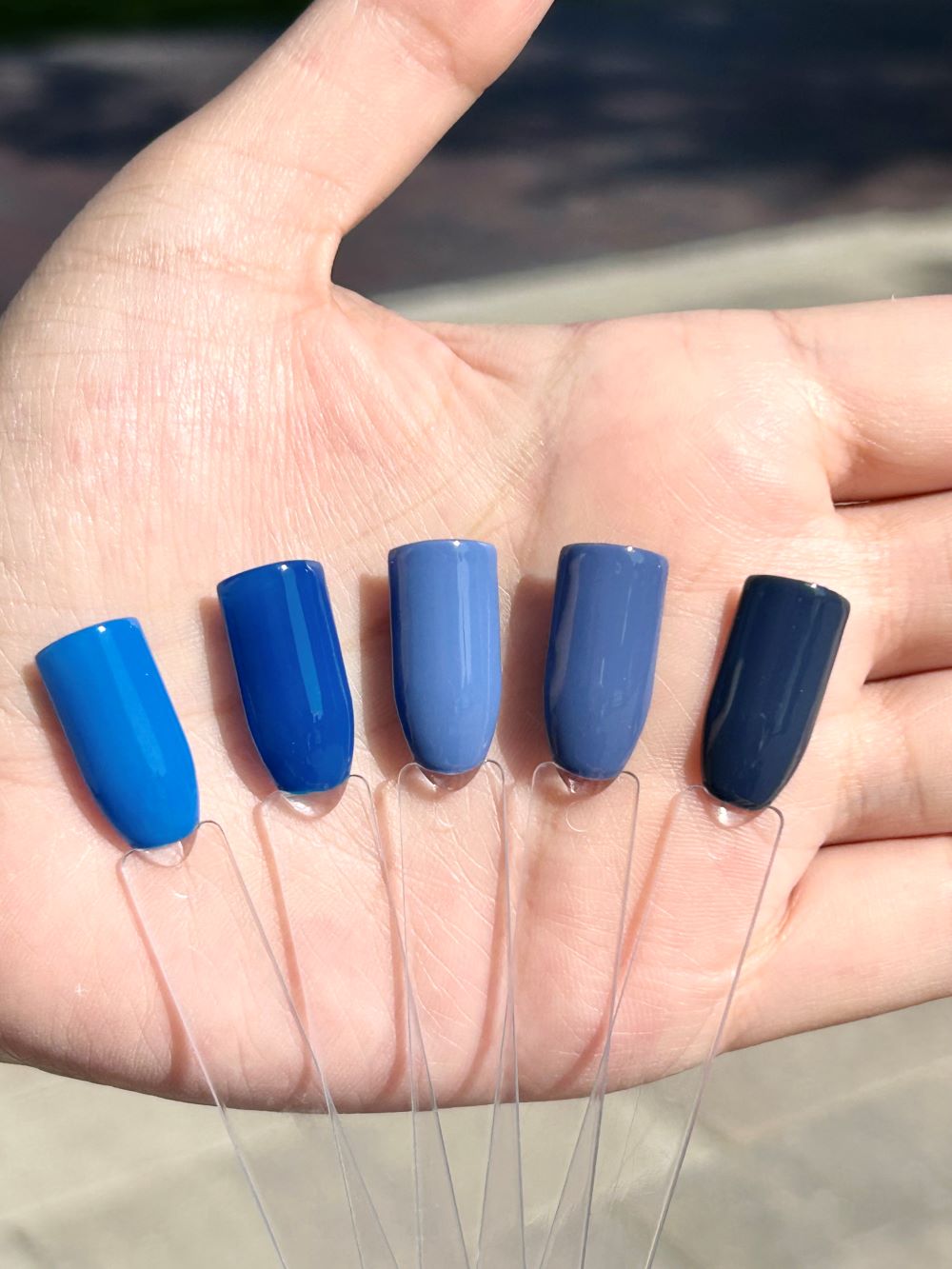 basic blue color gel polish