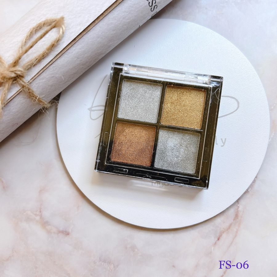 mirror powder palette, gold, silver mirror powder